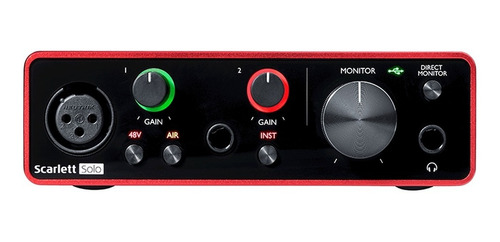 Imagen 4 de 5 de Interfaz De Audio Usb Scarlett Solo 3ra Generación