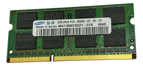 Memória 2gb Ddr3 Pc3 8500s 1.5v Smart Para Notebook (Usado)