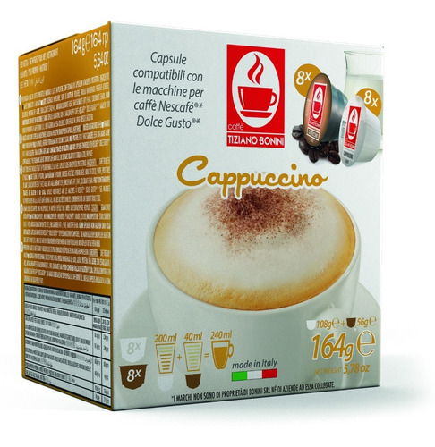 Cápsulas Bonini Compatibles Dolce Gusto - Cappuccino