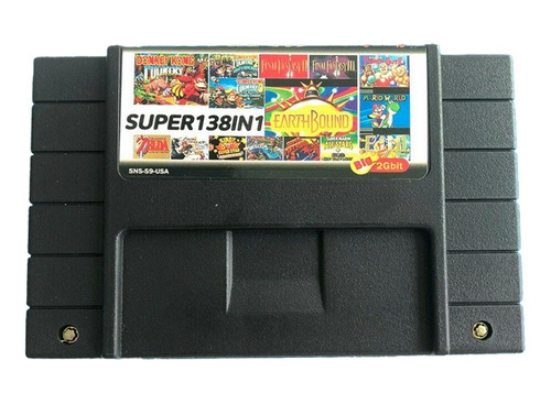 Cartucho Multijuegos 138 En 1 Rpg Para Super Nintendo Snes