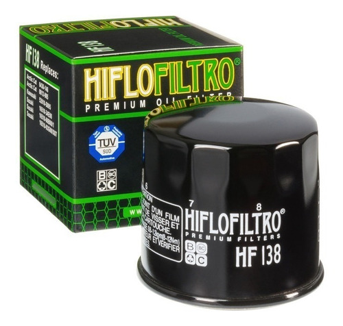 Filtro De Aceite Hiflo Hf138 Dl 650/1000 Bandit Gsxr750/1300