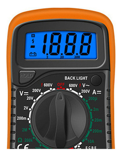 Multímetro Digital Profesional Xl830l Medidor Corriente Mano
