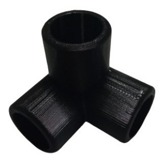 Imagen 2 de 3 de Esquinero Acople 3 Vías A 90 3/4 19mm X8 Estructura- Envíos