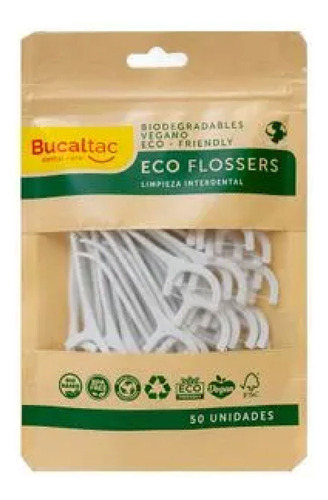 Bucal Tac Cepillos Interdentales Eco Flossers Picks X50u