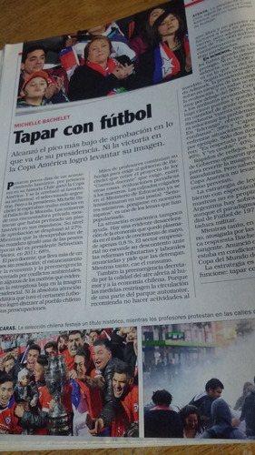 Noticias Nº 2011  Año 2015 Tapar Con El  Futbol  Bachelet