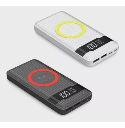 Carregador Portátil Power Bank 10.000mah Indução Sem Fio