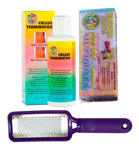 Removedor Callos Y Durezas Mr Pumice + Limas Anti Bacterial