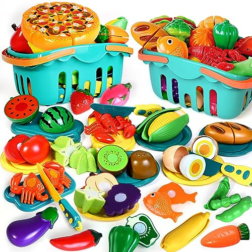 Set De 100 Piezas De Comida De Juguete Niños Cocina, J...