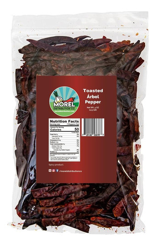 Tostado Chile De Arbol, Chile De Arbol Tostado. 4 Oz Y 1 Lb 