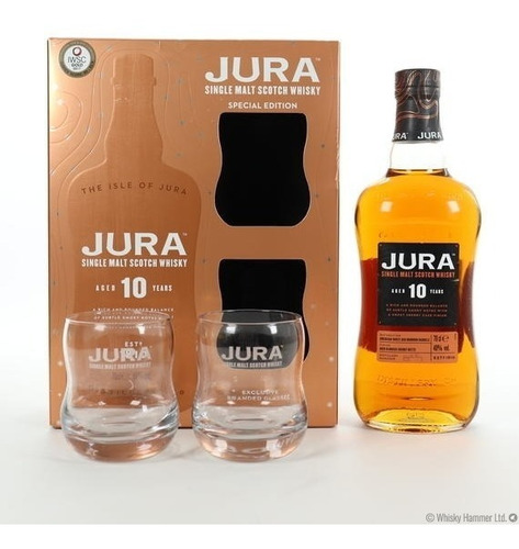 Whisky Jura 10 Años Con Vasos Todos Los Dias Lanús