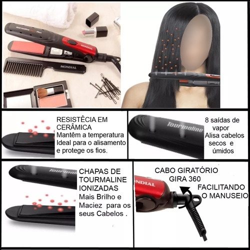 Imagem 9 de 9 de Secador De Cabelo Philco 3700 Ion Difusor + Prancha Cerâmica