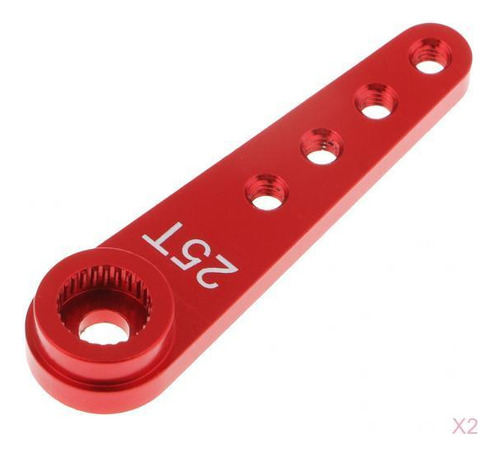 2pcs Aluminio 37mm 25t Servo De Dirección Servo