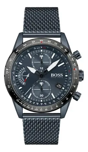 Relógio Masculino Hugo Boss Casual Azul Com Cronógrafo e Calendário