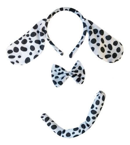 Set Perrito Perro Dalmata 3 Piezas Disfraz 