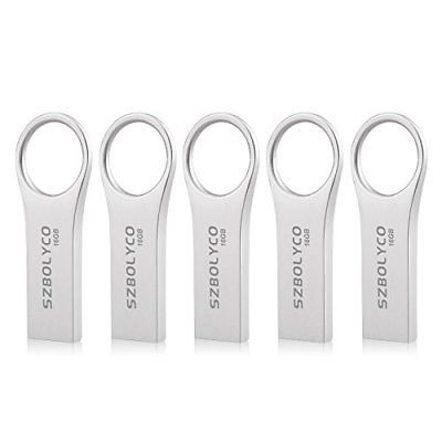 Pack 5 Impermeable Clave 16gb Usb 2.0 Flash Drive Flash Pend