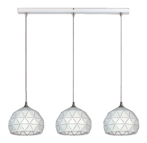 Lampara Colgante Moderna De Techo Riel 3 Luces Living Cocina