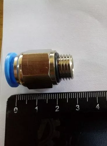 Conector Neumatico Rosca C/ O'ring 1/4 X 10mm Por 4 Unidades