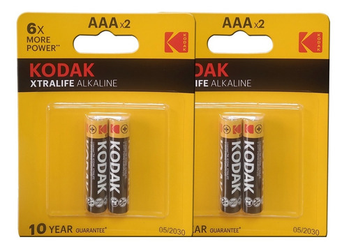 Bateria Kodak Aaa Xtralife Alkalina Pilas X2 Lr03 Bagc