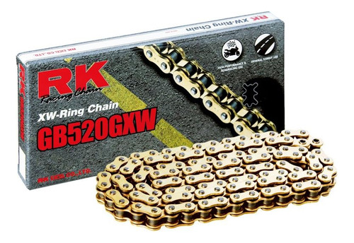 Rk Racing Chain Gb520gxw-links Gold Xw-ring Chain Con Eslabó