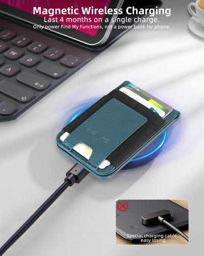 Hiwe Para Magsafe Wallet Stand Con Find My Tracker Soporte 6