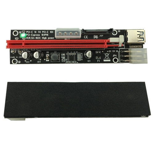 Cabo Riser Extensor Pci Express Mineração Bitcoin Usb 3.0
