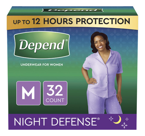 Depend - Ropa Interior De Noche De Incontinencia Para Mujer