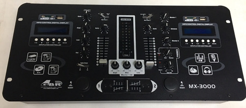 Imagen 5 de 10 de Consola Mixer Doble Usb Mp3 Display Dj Stereo 5 Entradas