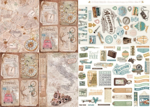 La Tiendita Shabby Chic - Lamina De Seda 50x70 - Travel3