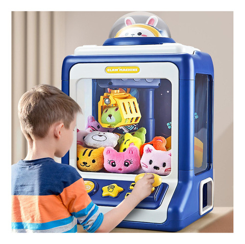 Toy Claw Machine + 10 Muñecos De Peluche Muñecos De Peluche