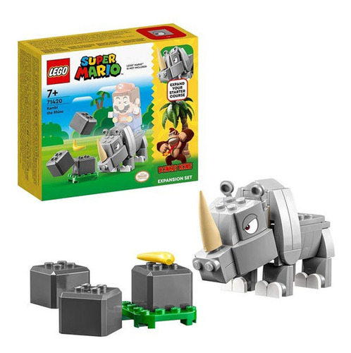 Kit Lego Super Mario 71420 Rambi El Rinoceronte 106 Pz
