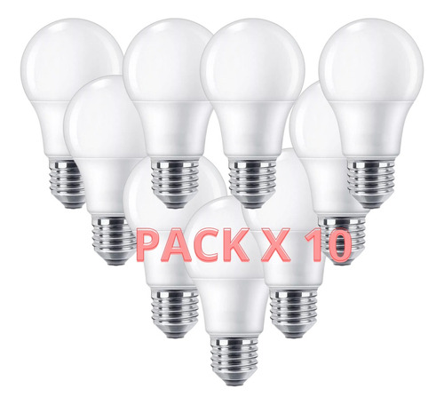 Lámpara Foco Led Idoler Luz Frio 12w=90w Pack X 10 