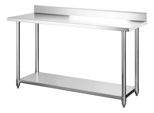 Mesón Mural De Acero Inox 140cm Bozzo