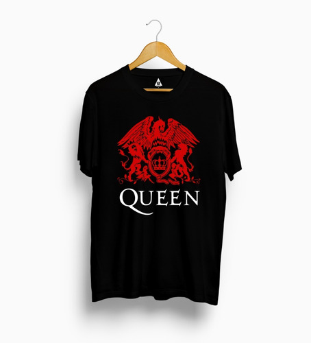 Remeras Negras Estampadas Queen Zeta Pop
