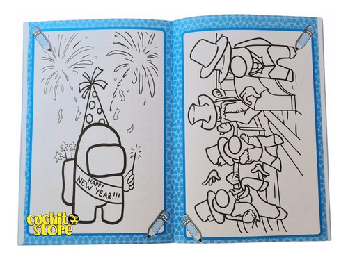 Libro Infantil Para Colorear Pintar Yo Pinto Among Us Niños