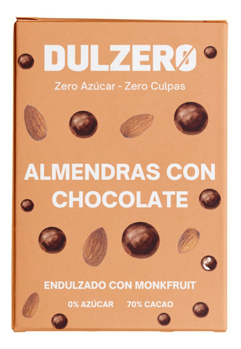 Almendras Bañadas Con Chocolate Sin Azúcar 70% Cacao