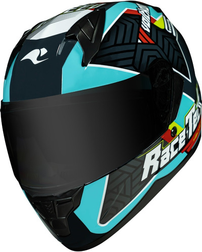 Imagem 5 de 7 de Capacete Race Tech Sector Voltkon Azul