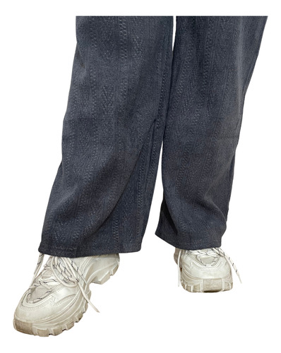 Pantalón Wide Leg Canalé Con Forro Afelpado Para Mujer 10pza