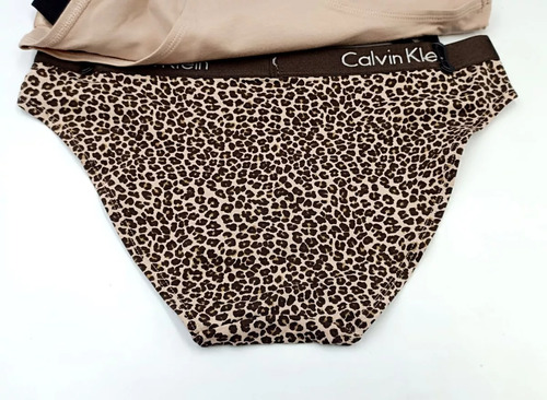 Paquete 3 Panties Calvin Klein Mujer Elástico Ancho Satinado