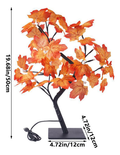 Luces De Árbol Usb Z Simulation Maple Leaf Thanksgiving Ro 4