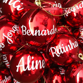 Bolas De Natal Personalizadas Com Enfeites Guirlandas | MercadoLivre 📦