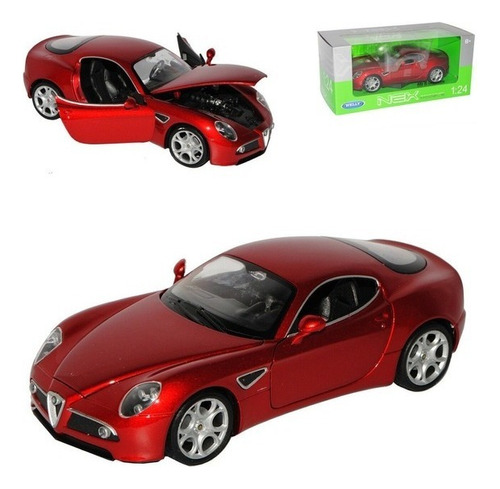 Alfa Romeo 8c Competizione Auto Welly Escala 1/24 Colección 