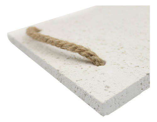 Bandeja Mesa Plana Decorativa Multiuso Blanca Rectangular Color Blanco