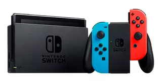 Console Nintendo Switch 32gb Com Joycon Azul E Vermelho Neon V2 110/220v