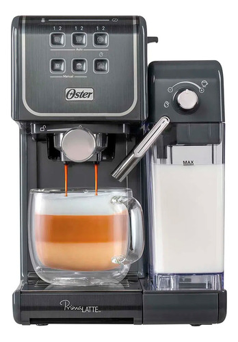 Cafetera Espresso Oster Primma Latte Touch Gris 1170w