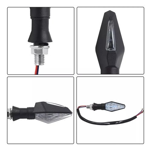 Direccionales Led Secuencial Motocicleta Doble Funcion 4pz