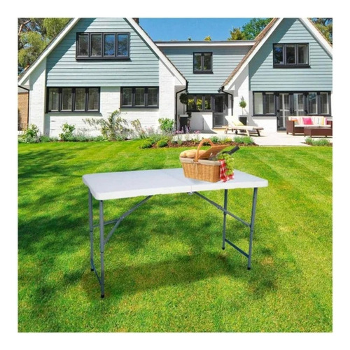 Mesa Plegable Tipo Portafolio 2 Niveles Mc 1.22m De Largo