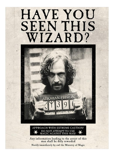 Poster Sirius Black - Harry Potter