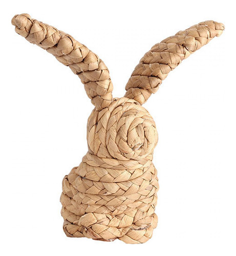 Estatua Decorativa De Conejo De Pascua, 19cmx12cmx19cm
