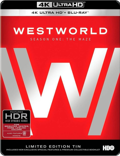 4k Uhd + Blu-ray Westworld Season 1 / Temporada 1 Steelbook