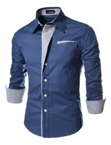 Comprar Camisa Social Masculina Slim Fit Manga Longa Pronta Entrega